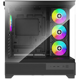 Xilence Flare X909.ARGB, Tower-Gehäuse schwarz, Tempered Glass x 2
