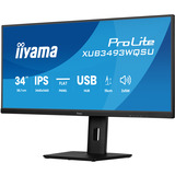 iiyama ProLite XUB3493WQSU-B6, LED-Monitor 86.7 cm (null Zoll), schwarz (matt), QHD, IPS, 120 Hz, HDMI, 120Hz Panel