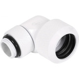 Alphacool  Eiszapfen 13mm HardTube Anschraubtülle 90° drehbar G1/4 - White, Verbindung weiß