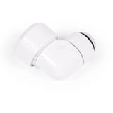 Alphacool  Eiszapfen 13mm HardTube Anschraubtülle 90° drehbar G1/4 - White, Verbindung weiß