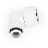 Alphacool  Eiszapfen 13mm HardTube Anschraubtülle 90° drehbar G1/4 - White, Verbindung weiß