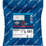 Bosch Professional X-LOCK Expert R781 Prisma Ceramic Fiberschleifscheibe, Ø 115mm, K36 25 Stück, Bohrung 22,23mm