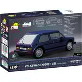 COBI Volkswagen Golf GTI (1976-1983), Konstruktionsspielzeug blau, Maßstab 1:35