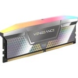 Corsair DIMM 48 GB DDR5-8000 (2x 24 GB) Dual-Kit, Arbeitsspeicher silber, CMHC48GX5M2X8000C38, Vengeance RGB, INTEL XMP