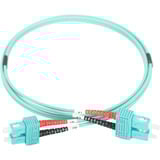 Digitus LWL Patchkabel, Duplex, SC > SC Stecker, Multimode OM3 türkis, 2 Meter
