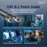 Digitus Patchkabel Cat 8.1 S-FTP 3 Meter schwarz