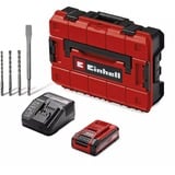 EINHELL Professional Akku-Bohrhammer TP-HD 18/28 Li BL+4, 18Volt rot/schwarz, Li-Ion Akku 3,0 Ah, 4-teiliges Zubehör-Set, E-Case S