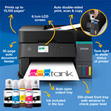 Epson EcoTank ET-3950, Multifunktionsdrucker schwarz, Scan, Kopie, USB, LAN, WLAN, Duplex (Druck)