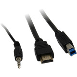 Inter-Tech IPC KVM Switch AS-41HUS, KVM-Switch 