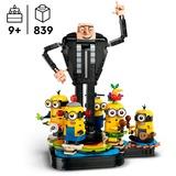 LEGO 75582 Minions Gru und die Minions aus LEGO Steinen, Konstruktionsspielzeug 