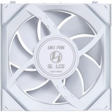 Lian Li UNI FAN SL120 LCD Wireless, Gehäuselüfter weiß, 124.5 mm