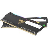 Patriot DIMM 16 GB DDR4-3600 (2x 8 GB) Dual-Kit, Arbeitsspeicher schwarz, PVSR432G360C0K, Viper Steel RGB, INTEL XMP