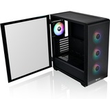 Thermaltake S250 ARGB , Tower-Gehäuse schwarz, Tempered Glass