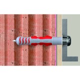 fischer Dübel DuoSeal 8x48 S PH TX A2 hellgrau/rot, 25 Stück, mit rostfreien Schrauben