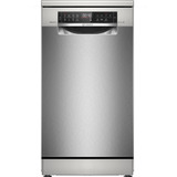 Bosch SPS6EMI21E Serie 6 , Spülmaschine silber/edelstahl (gebürstet), 45 cm, Home Connect