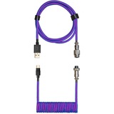 Cooler Master Spiralkabel 1,5 Meter blau/lila, für Tastaturen, mit Aviator Connector