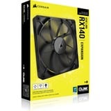 Corsair iCUE LINK RX140, Gehäuselüfter schwarz, 140 mm