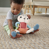 Fisher-Price Spiel-Schneeleopard, Kuscheltier sensorisches Spielzeug für Neugeborene