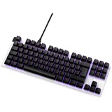 NZXT FUNCTION TENKEYLESS, Gaming-Tastatur weiß/schwarz, DE-Layout, Gateron Red, Hot-Swap