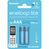 Panasonic Akku eneloop lite, Micro AAA 1,2V / 550mAh DECT 2 Stück