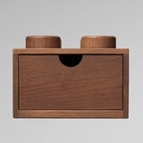 Room Copenhagen LEGO 2x2 Holz Schreibtischschublade, Aufbewahrungsbox eiche, dunkel