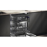 Siemens SN55ES12CE IQ500, Spülmaschine edelstahl (gebürstet)/schwarz, 60 cm, Home Connect