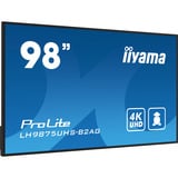 iiyama ProLite LH9875UHS-B2AG, Public Display schwarz (matt), UltraHD/4K, IPS, Lautsprecher