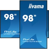 iiyama ProLite LH9875UHS-B2AG, Public Display schwarz (matt), UltraHD/4K, IPS, Lautsprecher