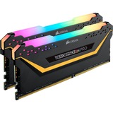 Corsair DIMM 16 GB DDR4-3200 (2x 8 GB) Dual-Kit, Arbeitsspeicher schwarz, CMW16GX4M2C3200C16-TUF, Vengeance RGB PRO, INTEL XMP