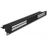 DeLOCK 19" Patchpanel 16 Port Cat.6A schwarz, 1 HE