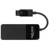 DeLOCK DisplayPort Splitter 1.4 > 3x HDMI MST schwarz, 12,5cm Kabel