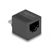 DeLOCK USB 3.2 Gen 1 Adapter mini, USB-C Stecker > RJ-45 Buchse schwarz, 90° abgewinkelt, Gigabit LAN 10/100/1.000 Mbit/s