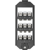 Digitus Bodentankhalter für Keystone Module, 3-fach, Einbaurahmen schwarz, für OBO-Ackermann GES9