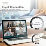 Digitus USB-A 3.2 Gen1 > RJ-45 Ethernet Kabel, 1Gbit/s, Adapter schwarz, 15 Meter, 10/100/1.000Mbit/s