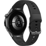 Huawei Watch 6 46mm (Niz-L19F), Smartwatch schwarz, schwarzes Fluoroelastomer-Armband