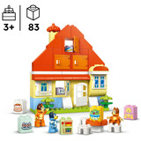 LEGO 10459 DUPLO Bluey Blueys Familienhaus mit Memory-Spiel, Konstruktionsspielzeug 