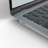 Lindy USB Typ C Port Schlüssel mit 4 Schlössern, Schloss Code Blau