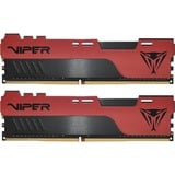 Patriot DIMM 16 GB DDR4-3200 (2x 8 GB) Dual-Kit, Arbeitsspeicher rot/schwarz, PVE2416G320C8K, Viper Elite II, INTEL XMP