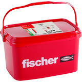 fischer Dübel DuoPower 8x40  hellgrau/rot, 1.200 Stück, Eimer