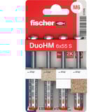 fischer Hohlraumdübel DuoHM 6x55 S TX  4 Stück, mit Panhead-Schraube