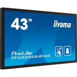 iiyama ProLite TF4339AS-B1AG, Public Display schwarz (matt), UltraHD/4K, IPS, Touchscreen