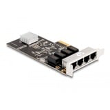 DeLOCK PCIe x4 auf 4 x RJ45 Gbit, LAN-Adapter Realtek RTL8111H