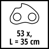 EINHELL Ersatz-Sägekette 35cm, 53T, 3/8", 1,3mm für Benzin-Kettensäge GC-PC 1335/1 I und andere