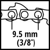 EINHELL Ersatz-Sägekette 35cm, 53T, 3/8", 1,3mm für Benzin-Kettensäge GC-PC 1335/1 I und andere