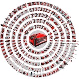 Einhell Akku-Winkelschleifer TE-AG 18/115 Q Li Solo, 18Volt rot/schwarz, ohne Akku und Ladegerät