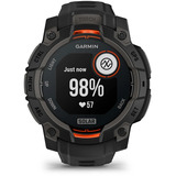 Garmin Instinct 3 Solar - 45 mm, Smartwatch Kohle/ Schwarz, Silikon-Armband