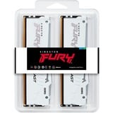 Kingston FURY DIMM 64 GB DDR5-6400 (2x 32 GB) Dual-Kit, Arbeitsspeicher weiß, KF564C32BWEAK2-64, FURY Beast RGB, INTEL XMP, AMD EXPO