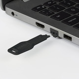 Lindy RJ45 Port Schloss (10 Stück) mit Schlüssel schwarz, Code Schwarz