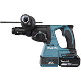 Makita Akku-Kombihammer DHR243JWX2, 18Volt, Bohrhammer blau/schwarz, 2x Li-Ionen Akku 6Ah, in MAKPAC Gr.4