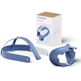 Meta Quest 3 Headset-Einlage und Headset-Riemen (Elemental Blue) blau